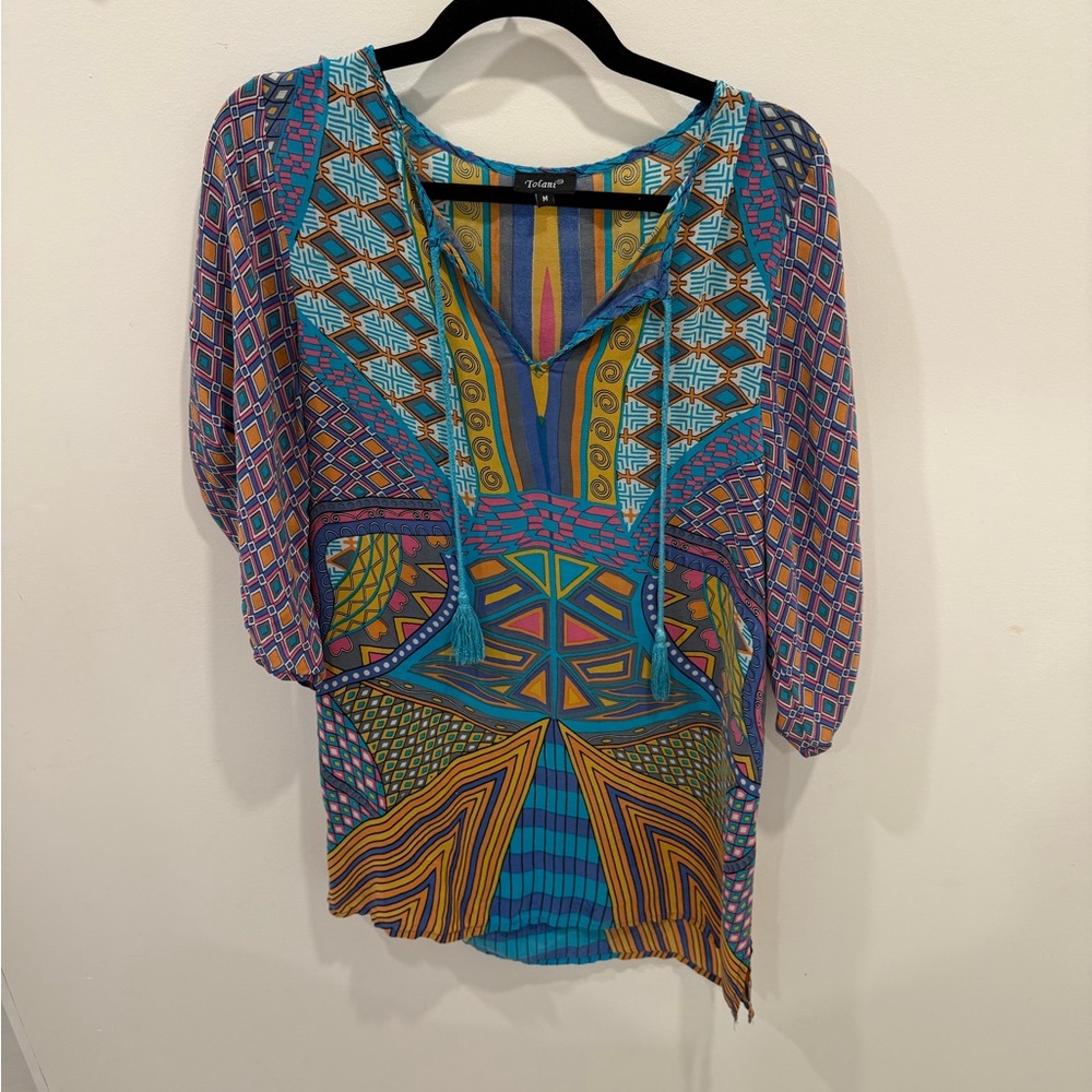 Tolani Geometric Women's dress